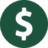Cash purchase discount and capital investment icon