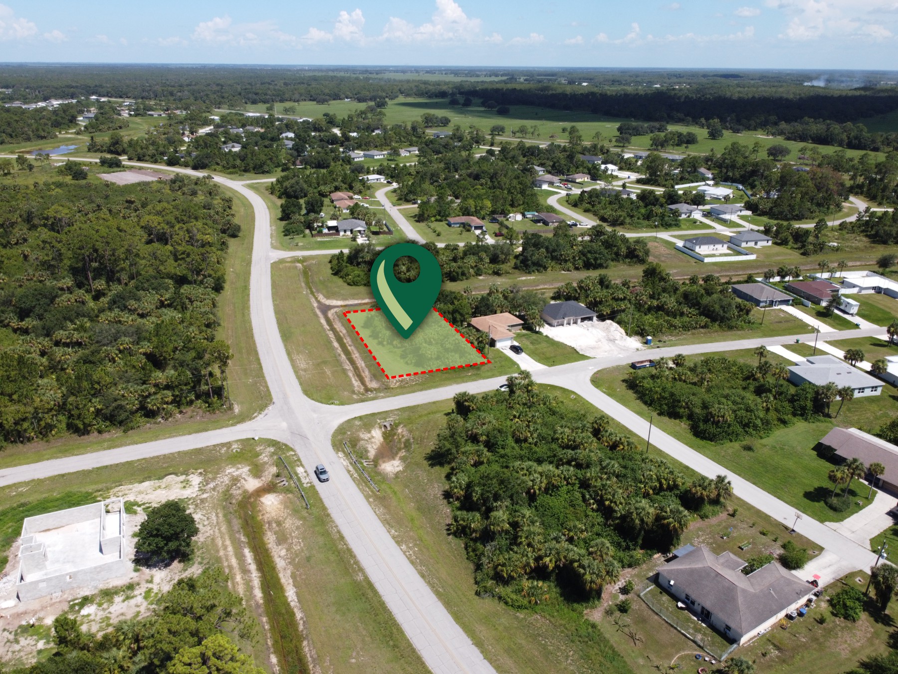 Land at 5001 S Peachtree Cir, Port Labelle, FL 33935